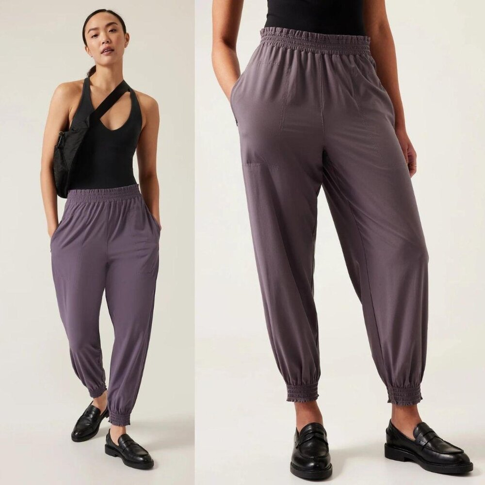 Athleta Savannah High Rise Jogger Pants Dusk Violet Women's Size 6